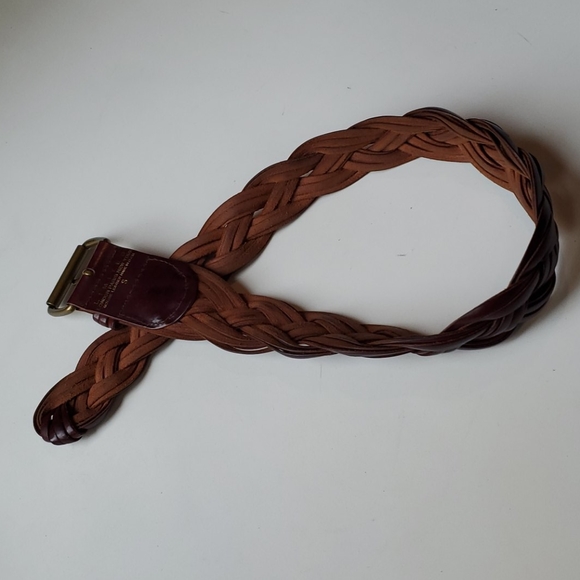 THE LIMITED vintage braided leather and brass belt - Picture 2 of 10